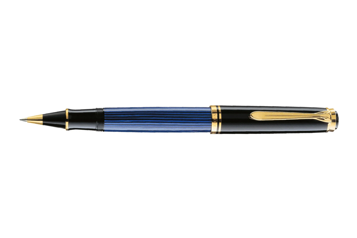 Pelikan Souverän R400 Zwart/Blauw Rollerbal